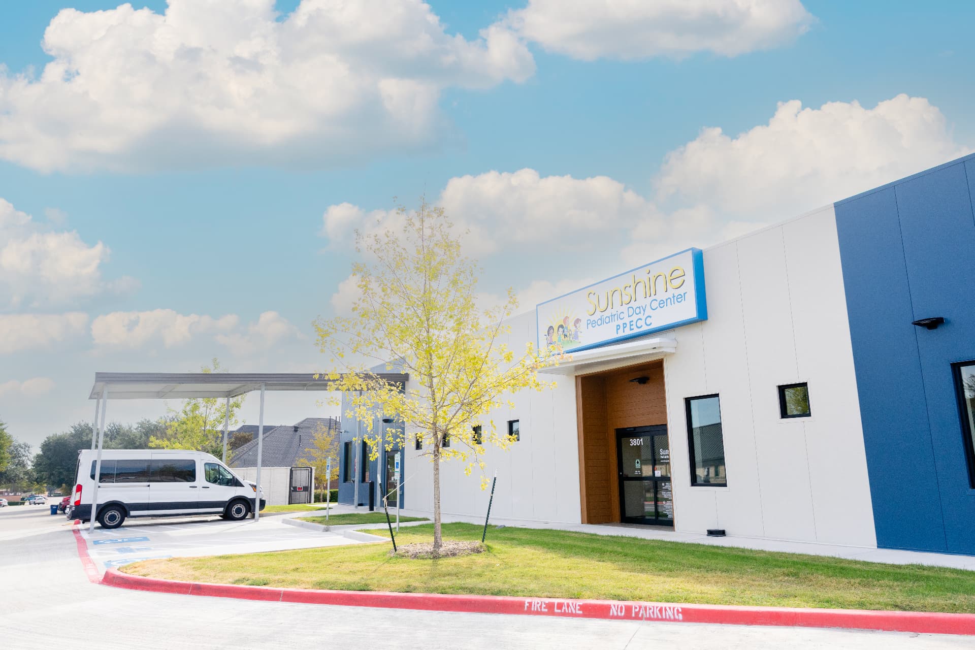 Sunshine Pediatric Day Center McKinney facility, exterior view 1